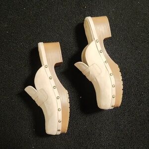 Just Fab Tan Clogs, US8